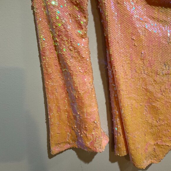 Club Exx Dolls Kill Starry Eyed Romance Sequin Mini Dress Large NWT Party Rave - Picture 11 of 12